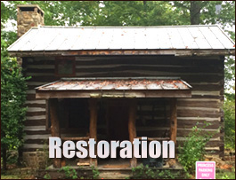 Historic Log Cabin Restoration  Hartville, Ohio